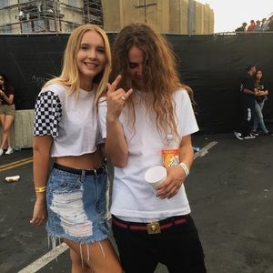 lf checker crop top